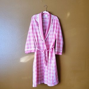 Vintage Adonna Gingham Robe